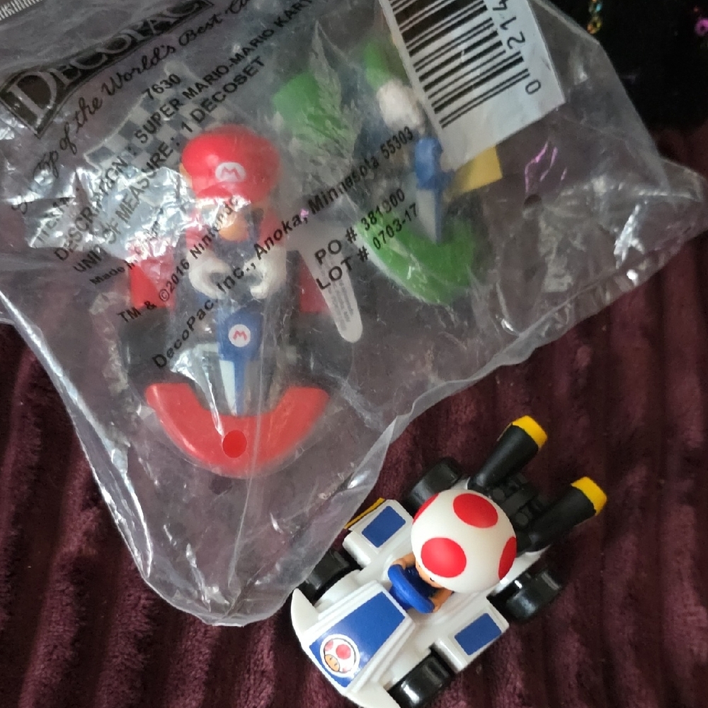 Nintendo Decopac For Cakes Unopened Toadie Cart Included